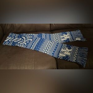 Forever Collectibles Blue and White Kentucky Scarf